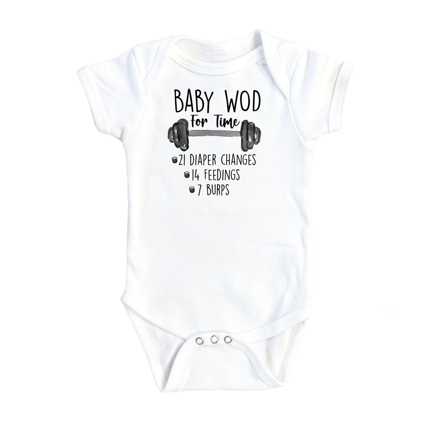 Baby Gym Wod - Baby Boy Girl Clothes Infant Bodysuit Funny Cute Newborn-0