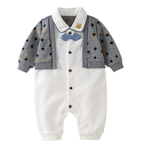 Autumn One Piece Romper For Baby Boy-0