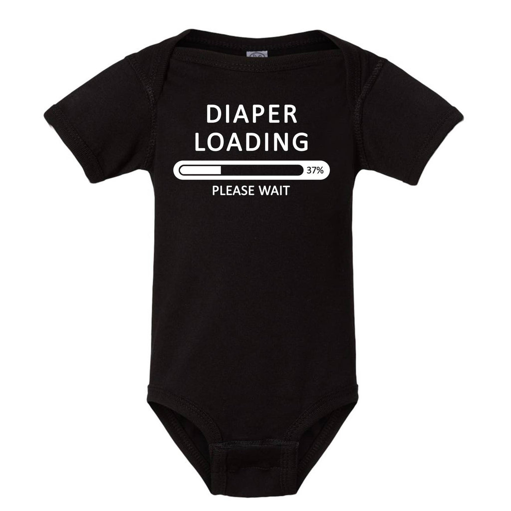 Diaper Loading Please Wait Baby/Toddler Onesie-0