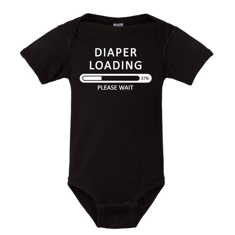 Diaper Loading Please Wait Baby/Toddler Onesie-0