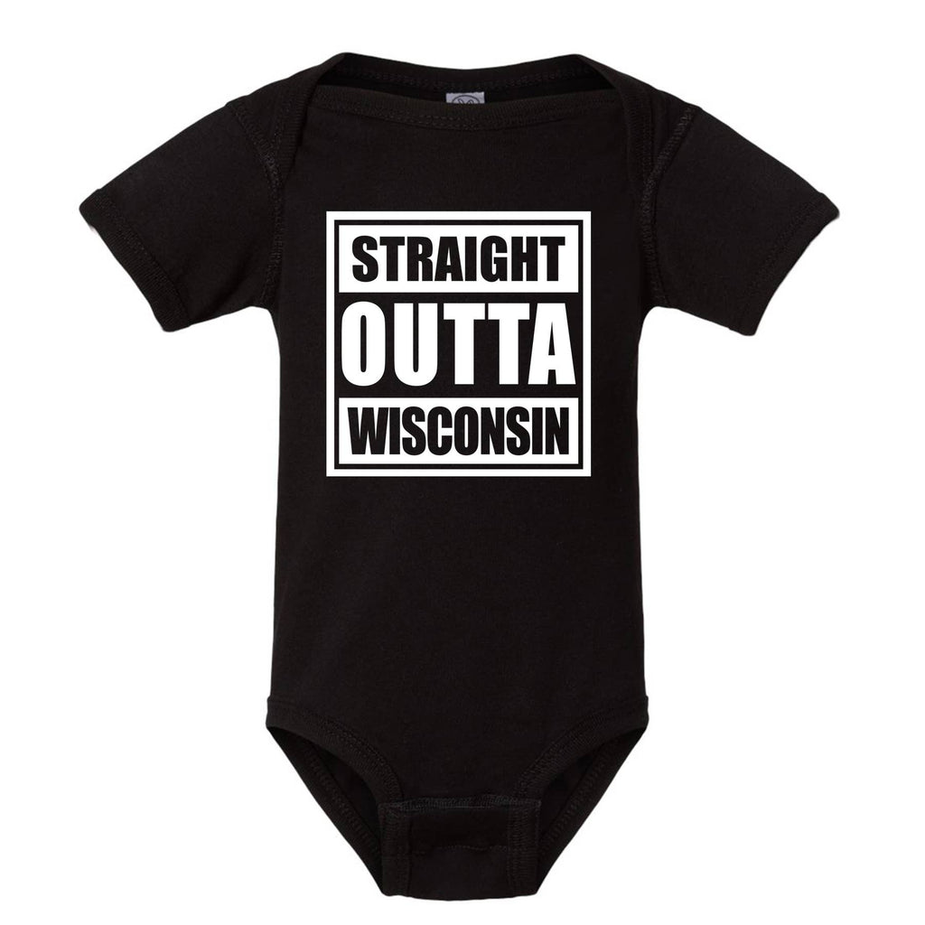 Straight Outta Wisconsin Baby/Toddler Onesie-0