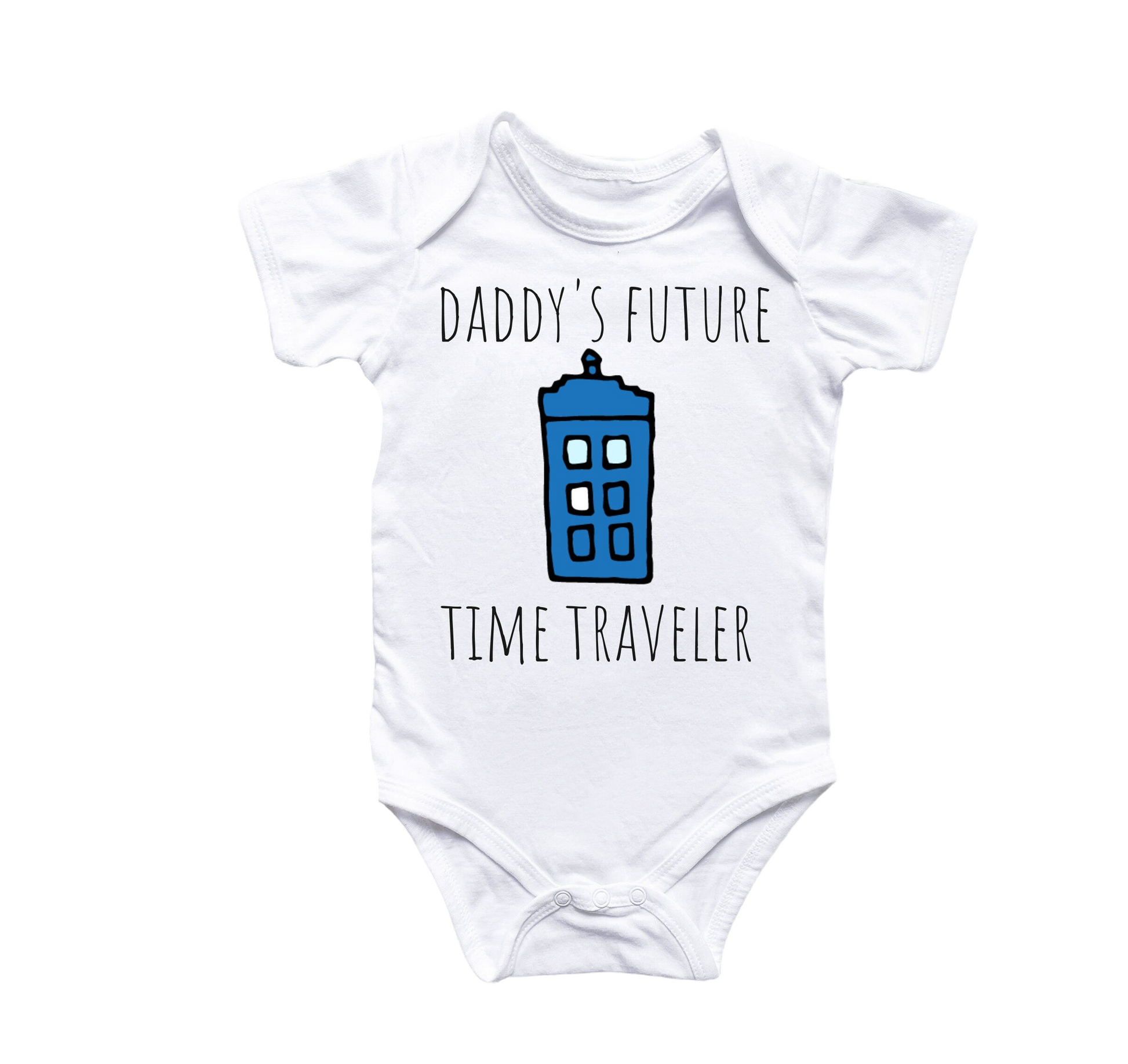 Police Box Time Travel - Baby Boy Girl Clothes Infant Bodysuit Funny Cute Newborn 2-0