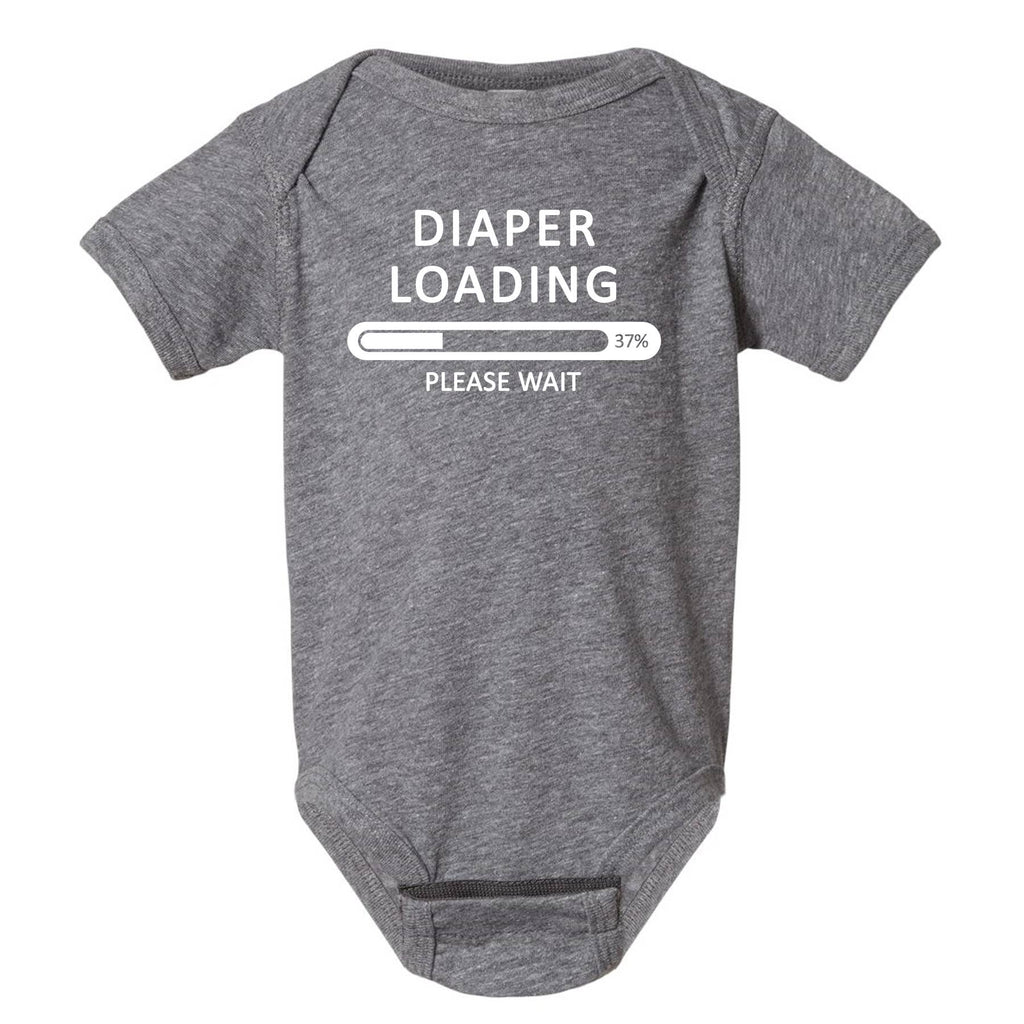 Diaper Loading Please Wait Baby/Toddler Onesie-3