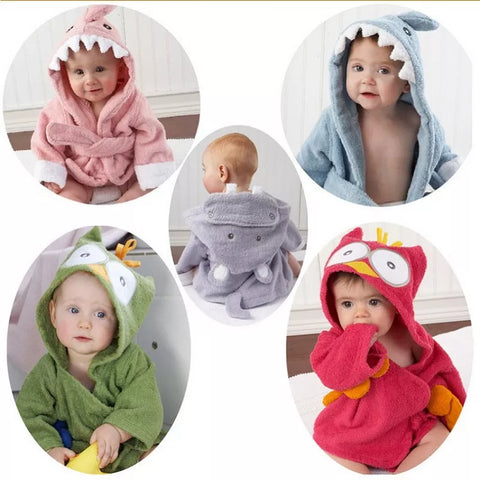Bathrobe baby animal shape-0