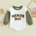 Sweatshirt with Romper Closure "Mama's Boy"-3
