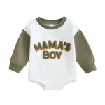 Sweatshirt with Romper Closure "Mama's Boy"-6