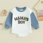 Sweatshirt with Romper Closure "Mama's Boy"-1