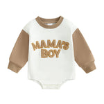 Sweatshirt with Romper Closure "Mama's Boy"-7