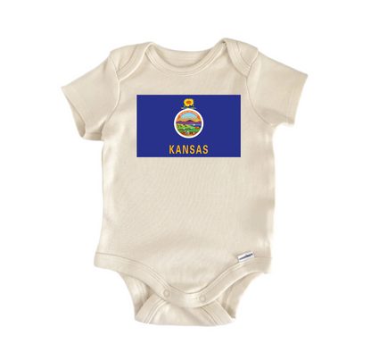 Kansas - Baby Boy Girl Clothes Infant Bodysuit Funny Cute-0