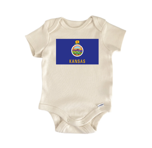 Kansas - Baby Boy Girl Clothes Infant Bodysuit Funny Cute-0