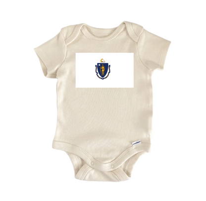 Massachusetts  - Baby Boy Girl Clothes Infant Bodysuit Funny Cute-0