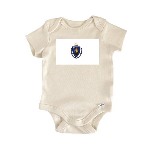 Massachusetts  - Baby Boy Girl Clothes Infant Bodysuit Funny Cute-0