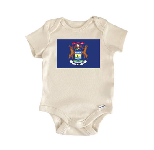 Michigan  - Baby Boy Girl Clothes Infant Bodysuit Funny Cute-0