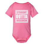 Straight Outta Wisconsin Baby/Toddler Onesie-1