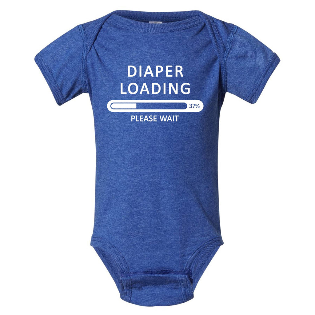 Diaper Loading Please Wait Baby/Toddler Onesie-5