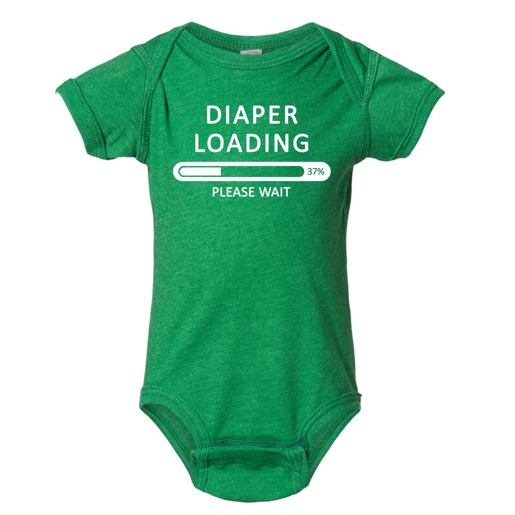 Diaper Loading Please Wait Baby/Toddler Onesie-4
