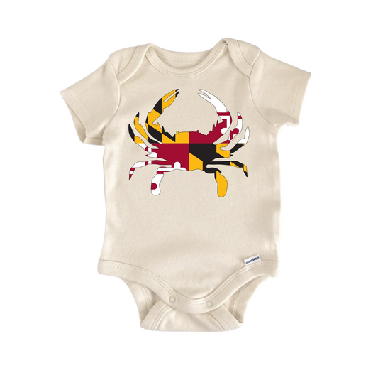 Maryland Crab - Baby Boy Girl Clothes Infant Bodysuit Funny Cute Newborn-0