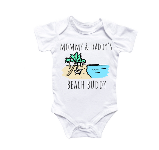 Beach Baby Summer - Baby Boy Girl Clothes Infant Bodysuit Funny Cute Newborn-0