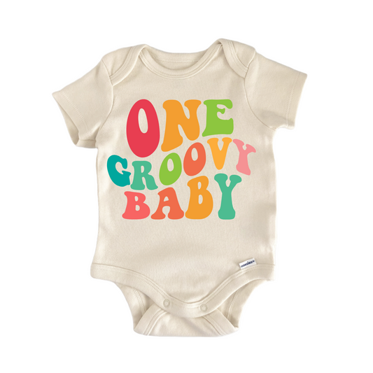 Groovy Baby Hippie 70S Disco - Baby Bodysuit-0