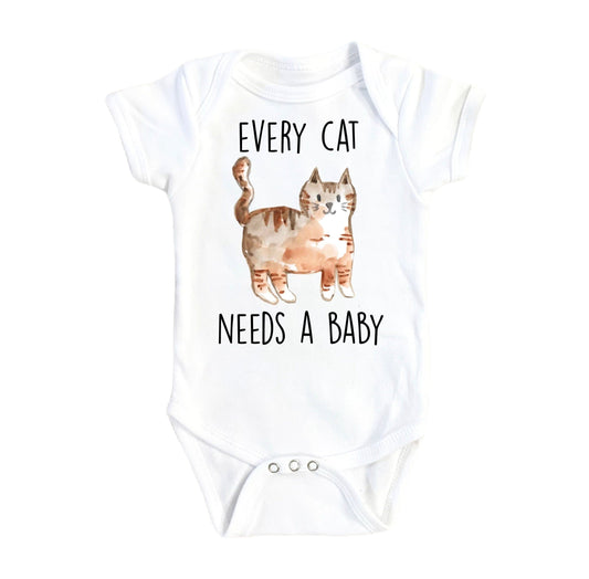Cat Needs Baby - Baby Boy Girl Clothes Infant Bodysuit Funny Cute Newborn-0