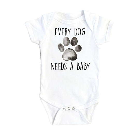 Dog Needs Baby - Baby Boy Girl Clothes Infant Bodysuit Funny Cute Newborn-0