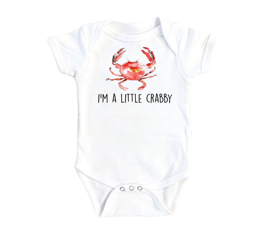 Crabby Crab  - Baby Boy Girl Clothes Infant Bodysuit Funny Cute Newborn-0