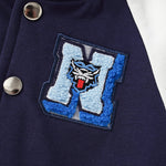 Baby Boy Embroidered Pattern Colorblock Design Cool Coat-3