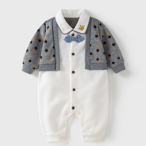 Autumn One Piece Romper For Baby Boy-0